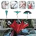 owen kyne Windproof Double Layer Folding Inverted Umbrella, Self Stand Upside-down Rain Protection Car Reverse Umbrellas with C-shaped Handle (Gothic Windows)