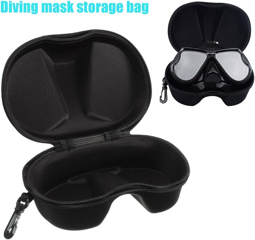Qjoy Portable Diving Mask Case Snorkel Swimming Glasses Storage Box Protective Container Bag