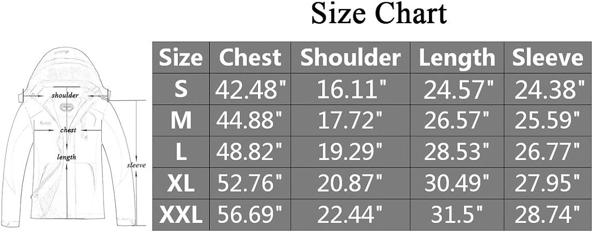 MOERDENG Women's Waterproof Ski Jacket Warm Winter Snow Coat Mountain Windbreaker Hooded Raincoat Snowboarding Jackets: Clothing