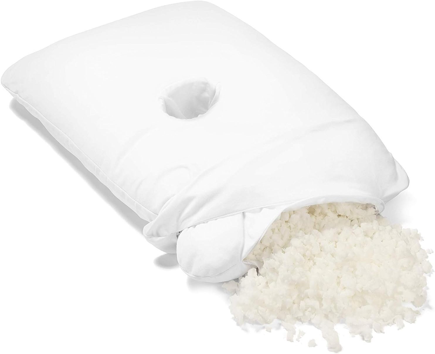 PureComfort - Pillow with an Ear Hole | Ear Pain & CNH Pillow | Adjustable | CertiPUR-US Premium Memory Foam Fill | 100 Night Trial |: Home & Kitchen