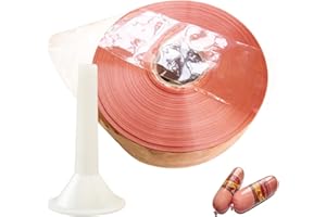 SIERINO Sausage Casings 85mm Pre-Tubed Hog Casings Coat Meat Transparent Casing Film Processing Cooking Home Garden Dining Kitchen Tools