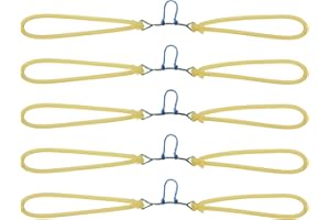 RUOERSISI 5/8Pcs Fishing Slingshot Replacement Bands Tubular Natural Latex Elastic Hunting Slingshot Rubber Tubing Band for Archery Slingbow Arrows