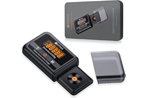 Neoteck 0.005g/100g Professional Turntable Stylus Force Gauge Scale with Touch Screen and Backlight LCD for Tonearm Phono Cartridge, Nonmagnetic and High Precision