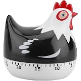 Chazcool Chicken Timer for Cooking Baking | Chicken Pattern Countdown Kitchen Timer Reminder, Cute Kitchen Time