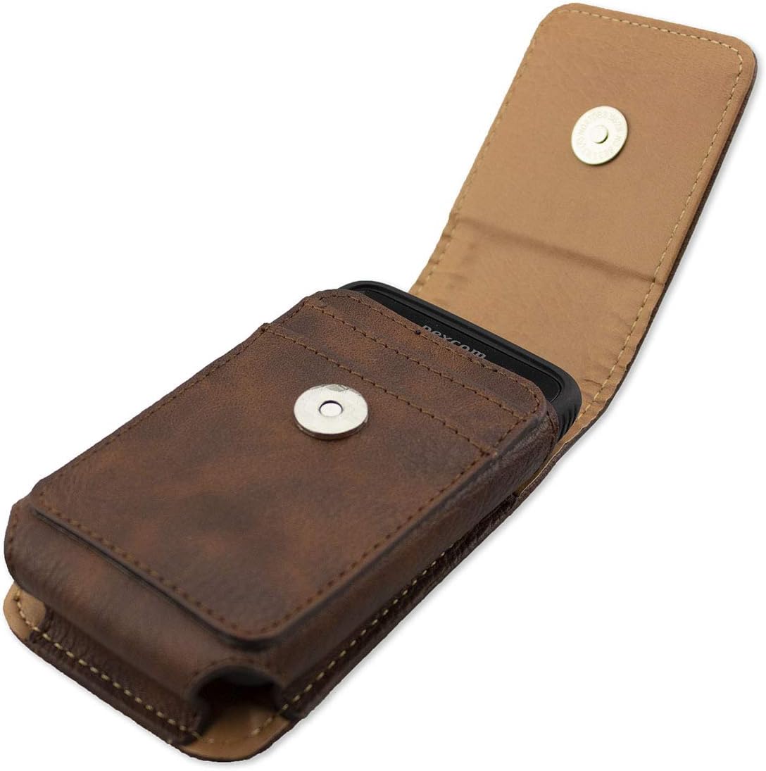 caseroxx Leather bag with belt loop for Dexcom G6 Receiver, Case (Leather bag with belt loop in brown), braun - Image 5