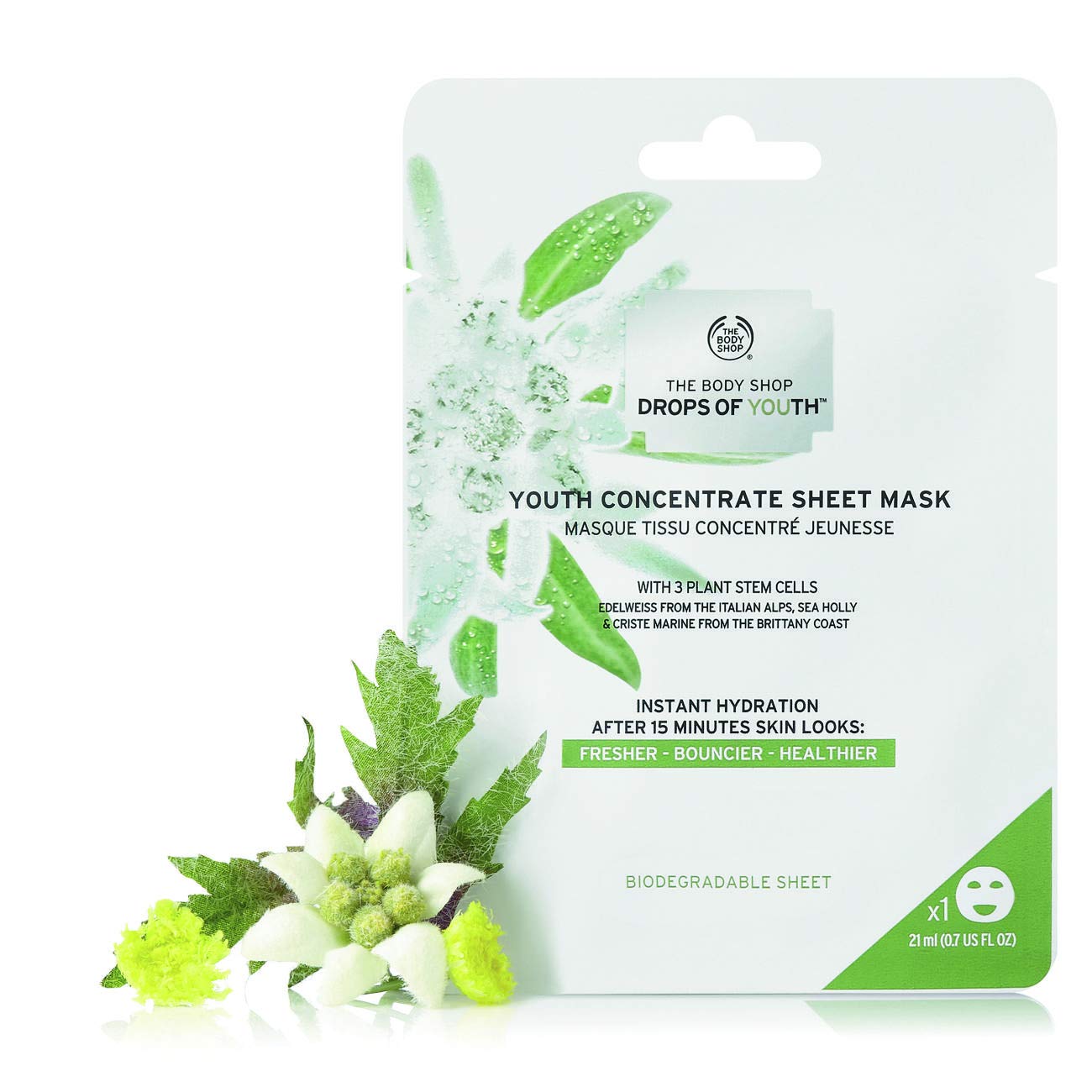 The Body Shop Drops Of Youth Concentr. Sheet mask 21ml