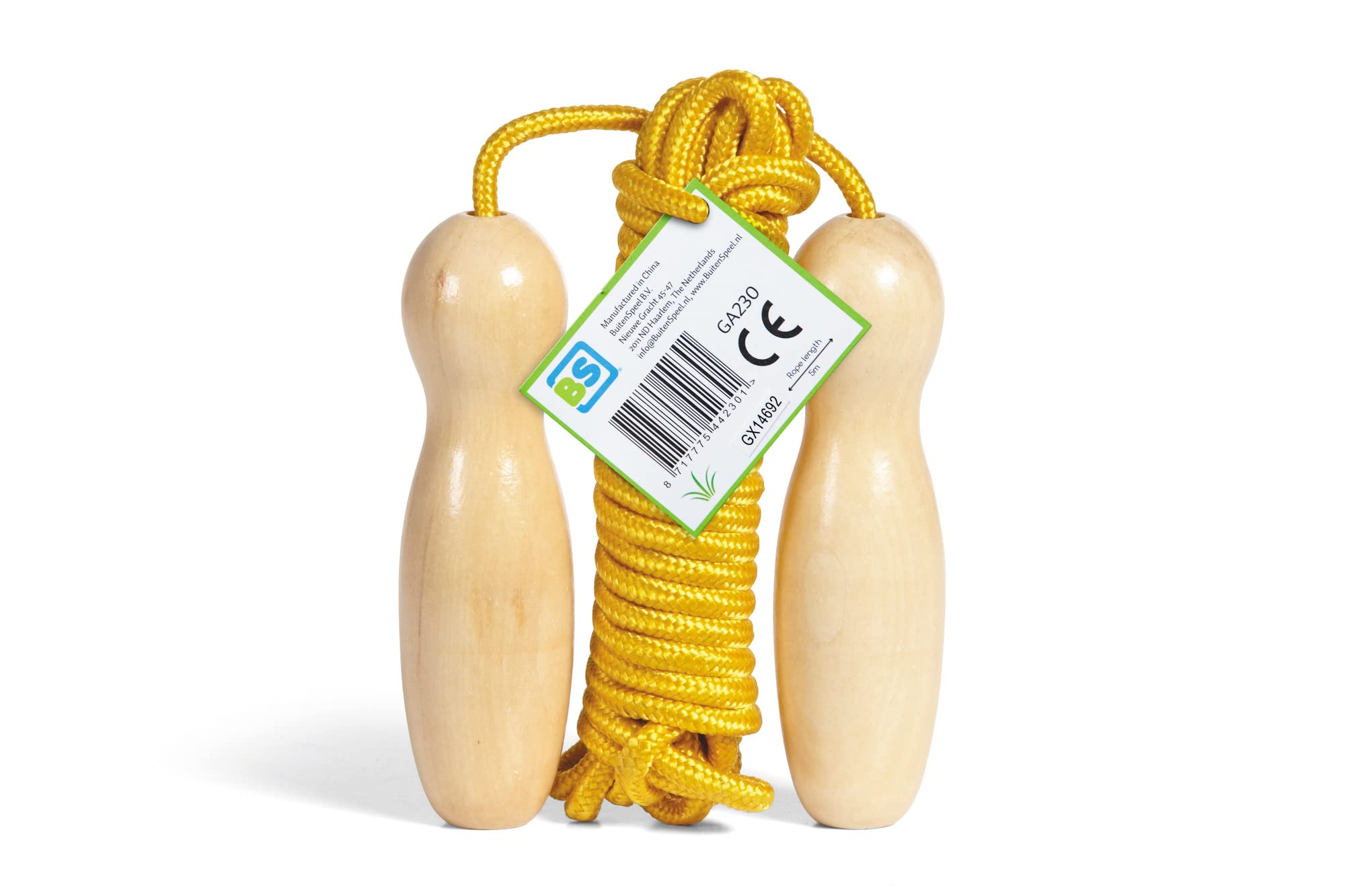 BS Toys Skipping Rope - Jumping Rope - Suitable for indoors & outdoors - For Children & Adults - Ideal for children from 8 years - large rope - 5 m