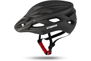 GTSBROS Bike Helmet with Visor for Women and Men – Lightweight Bicycle Helmet for Mountain Biking and City Riding