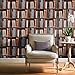 Ideco Library Bookshelf Realistic Bookcase Wallpaper POB-33-01-6