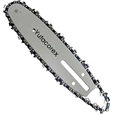 Yutacorex 8inch Chainsaw Guide Bar and Chain Combo,Replacement Accessories Fits ROIBY P4360,Fits CRAFTSMAN CMCCSP20B;Fits WORX WG349;WG349.9,Fits OREGON PS250,Fits Troy-Bilt;Fits Trimmer;Fits POULAN