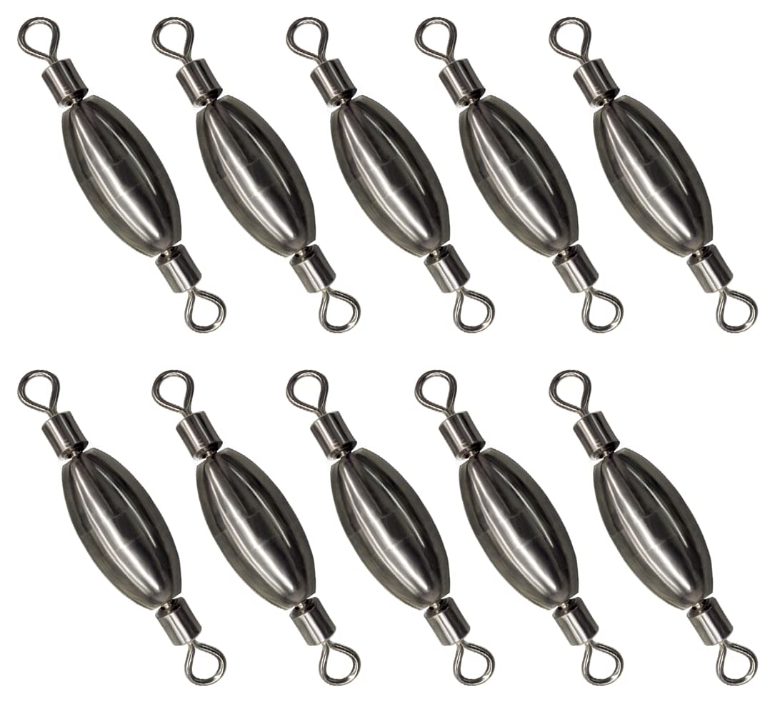 Acekit Quick Set Up Brass Fishing Sinker with Inner Swivel (#5-10pcs)