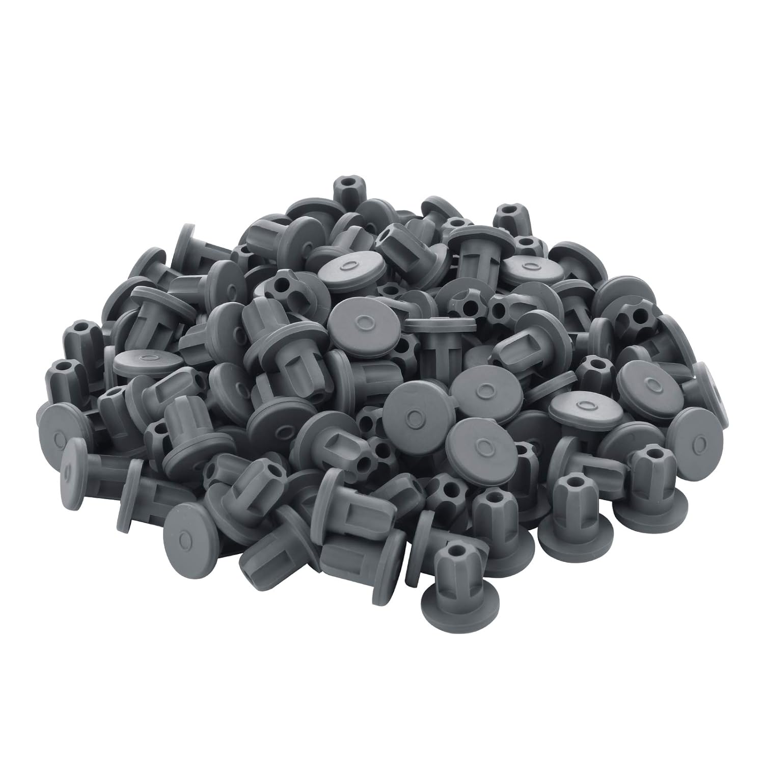 120PCS 13mm Vial Rubber Stoppers, Self-Healing Injection Ports Solid Seal for Sealing 7mm Glass Vial and Liquid Culture Jars (13mm)