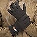 GLOUE Winter Gloves Winter Keep Warm Soft Fleece Lined Gloves Multiple Color for Men(Black)