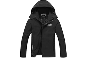 V.A.TOR 189 UNCO&BOROR Men's Waterproof Windbreaker Jackets Lightweight Hooded Rain Coat for Hiking Camping