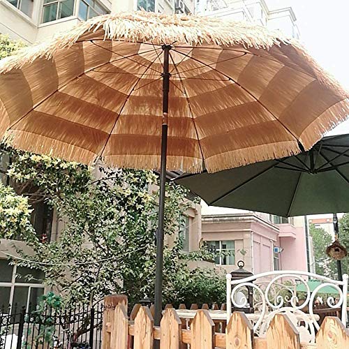 Stella Fella Sonnenschirm, Sonnenschirm 200 cm / 6,5 Fuß Raffia Stroh Regenschirm Neigung Hawaiianische Art Neigung… – Bild 7