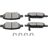 SCITOO D1033 Rear Ceramic Brake Pads Sets | Fit For Chevy For Cobalt/For Malibu/For HHR,For Pontiac G5 2007-2010,For Pontiac G6 2005-2010