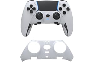 Edge Controller Decoration Strip,EJGAME DIY Edge Controller Replacement Shell Color Replacement Decoration Accessories Compatible with PS5 Edge Wireless Controller Panel (White)