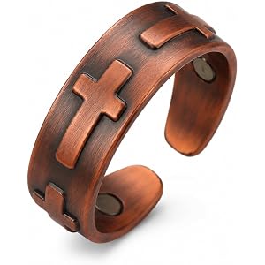 Men's And Women's Adjustable Copper Magnetic Ring - Retro Pattern 99.9% Bronze Ring With Magnet, Adjustable Size, Classic Fas