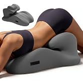 Cloud Artisan Couples' Positioning Wedge Pillow &ndash; 27-Degree Memory Foam Support for Hips and Waist, Multi-Angle Cushion for Posture, Back Pain Relief, and Enhanced Intimacy (All Gray)