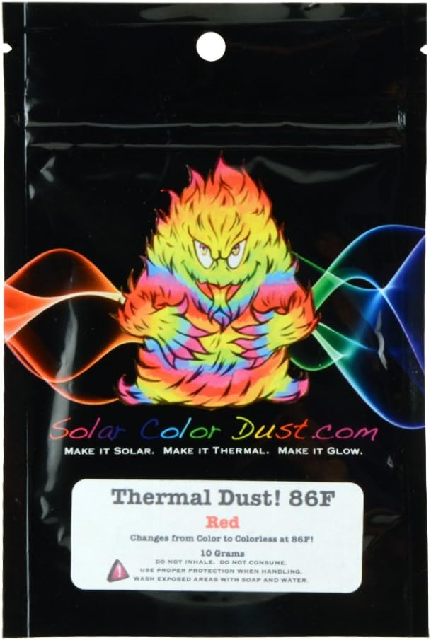 Solar Color Dust Thermal Dust, 86F Heat Sensitive Red 10g