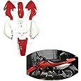 HONGK- Motorctcly Red Plastic Fender Kit Body Work Fairing Kit Compatible with CRF XR XR50 CRF50 Clone 125CC Pit Dirt Bike [B01BI85V1U]