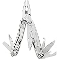 LEATHERMAN, Rev Pocket Size Multitool with Package Opener and Screwdrivers, Stainless Steel with Nylon Sheath