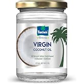 Parachute Naturalz Virgin Coconut Oil | For Cooking, Hair, Body &amp; Oil Pulling | Cold Pressed | Unbleached | Unrefined | Non-Hydrogenated | MCT Oil |16 Fl.Oz | Glass Jar