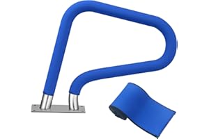 KETNET Pool Handrail Covers with Zippers for Inground Swimming Pools Hand Rail Cover, 4-10 ft Non Slip Cool Touch Heat Resistant, Blue, Anti-Slip Swim Pool Railing Ladder Handle Grip 8 Feet 1 Pack
