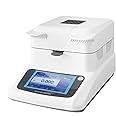 Moisture Anlyzer, Halogen Heating Lab Moisture Analyzer Intuitive Touch Screen, 120g Capacity, 0.001% Readability, Moisture Analyzer Machine Lab Moisture Tester for Rapid Moisture Test