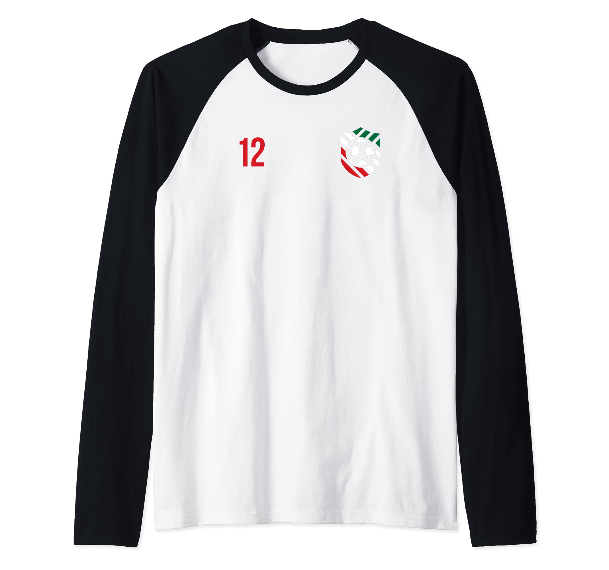 Flag Mexico Raglan Baseball Tee