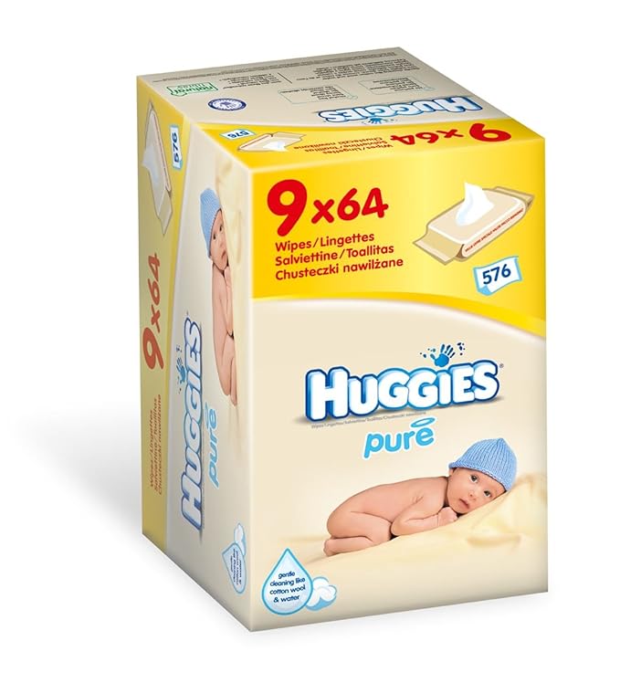 Pure Baby Wipes 9 pack (9x64) Amazon.co.uk Baby