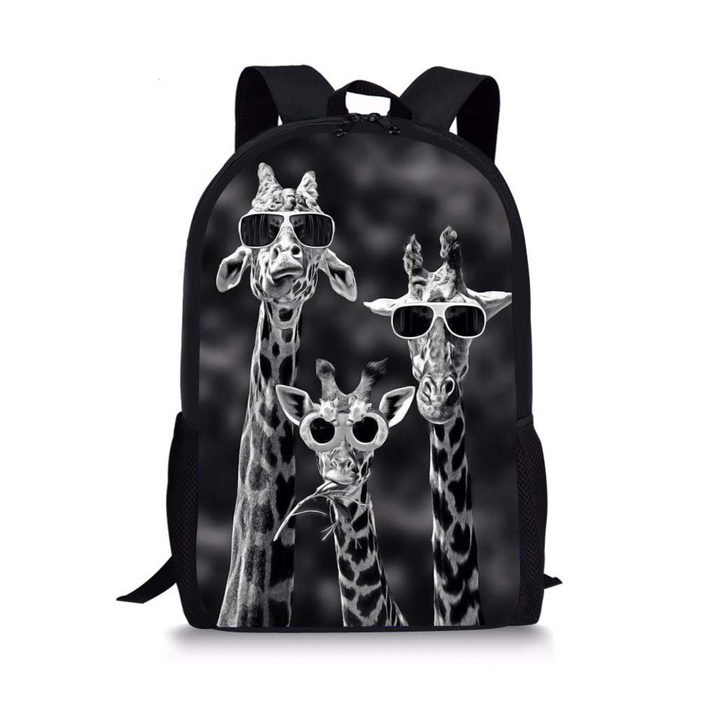 chaqlin Giraffe Backpack Kids Children School Bags Primary School Bag Personalised Teenage Boys Girls Casual Large Daypack