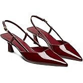 Lhamo Latso Slingback Pump Shoes for Women with 2 Inche Heel
