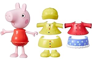 Peppa Pig Dress-Up Figure with 6 Easy-On Fashion Accessories, 6-Inch Doll, Preschool Toys for Girls and Boys 3 and Up