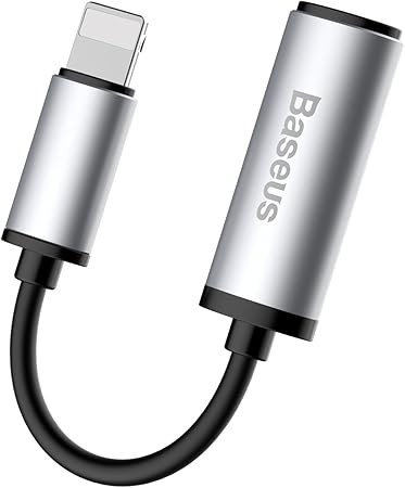 Amazon Co Jp Iphone7 ライトニングアダプタ オーディオ ジャック 3 5mm端子マイクイヤホンアダプタ Lightningコネクタ イヤホン変換ケーブル シルバー 家電 カメラ