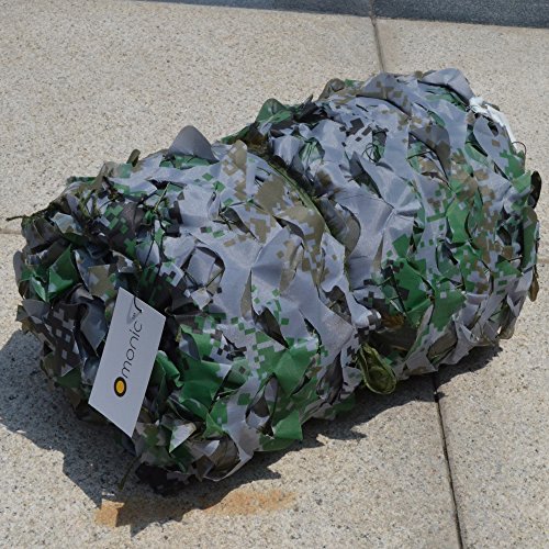 Omonic 210D Camouflage Net Desert Woodland Camo Netting for Camping Military Hunting Shooting Sunscreen Netting (Army Digital Camo, 3.3-6.5ftï¼ˆ1-2mï¼‰)