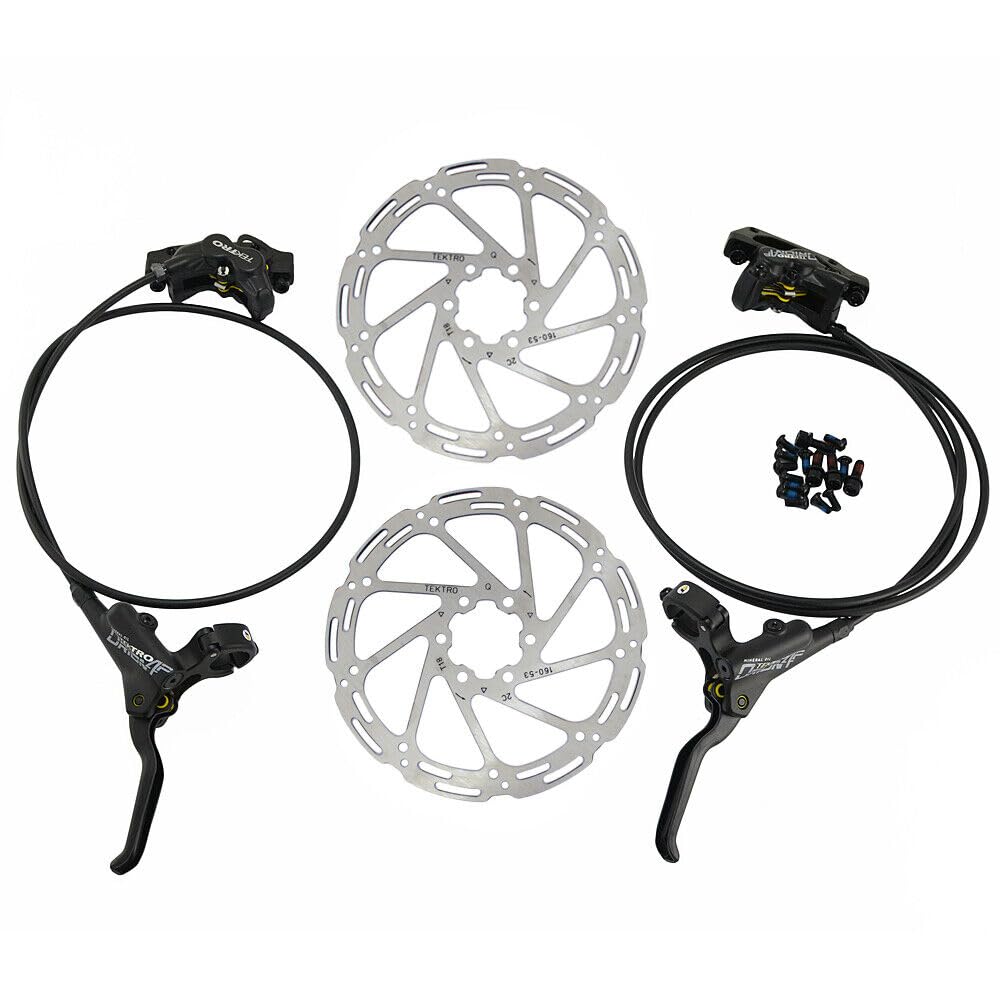 TEKTRO HD-M745 Hydraulic Disc Brake Set 4-Pistonpisn Caliper with 160mm Rotor, MH2596