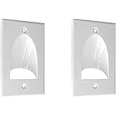 BestMounts - Inner Nose Behind Wall Cable Management TV Cord Hider for Wall Mounted TV - Single Gang Low Voltage Recessed Wal