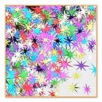 Beistle CN179 1-Pack Decorative Starbursts Confetti for Parties, Multi-Color