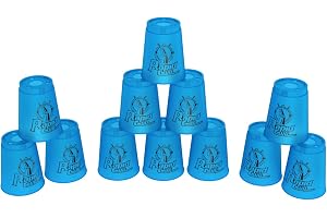 DEWEL Stacking Cups Game with 15 Stack Ways, 12pcs Cup Stacking Set, Sport Stacking Cups BPA-Free Material, Classic Family Ga
