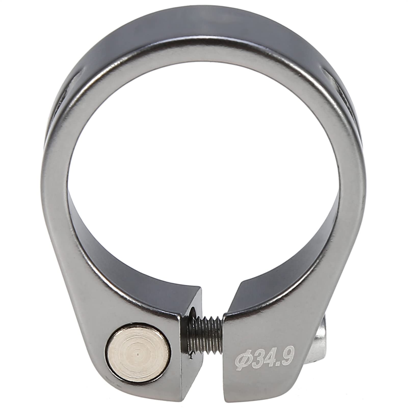 VGEBY Bike Quick Release Seat Post Clamp Aluminium Alloy Clamp Fit for 30.4/30.8/31.6mm (Color : Titanium)