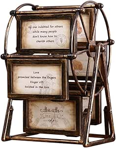 ROKF - Marco de fotos de gran rueda, marco de fotos de familia vintage