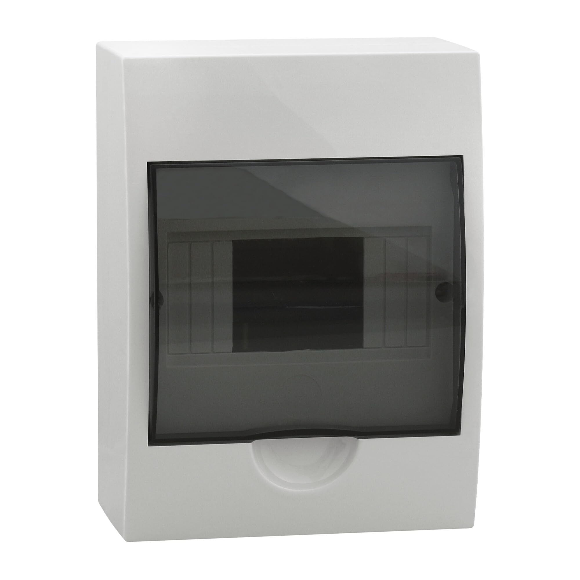 Kanlux Plastic Small Fuse Box, 6 Circuits, IP40 Protection, Surface-Mounted