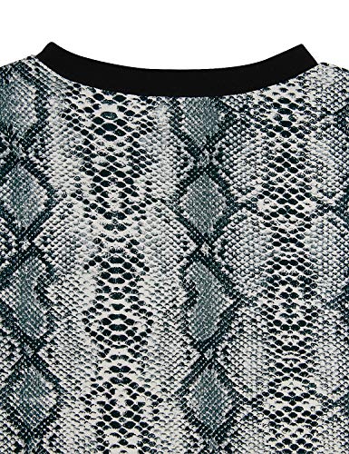 image for BMJL Women's Casual Cute Shirts Leopard Print Tops Basic Short Sleeve 