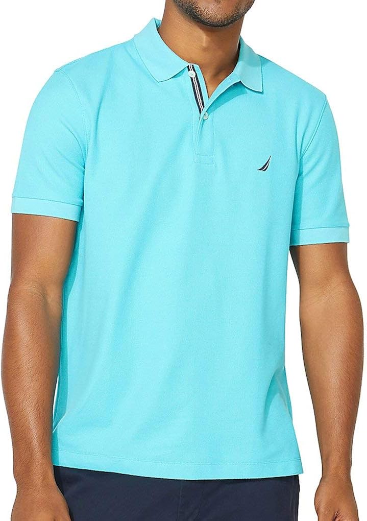 Nautica Men's Big & Tall Short Sleeve Solid Deck Polo Shirt at  Men’s Clothing store