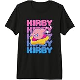 Kirby Nintendo Big Bubble Text Stack Premium Tri-blend T-Shirt