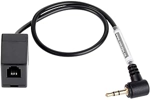 VoiceJoy Female RJ9/RJ22 Headset Jack to Male 2.5mm Plug Headset Adapter