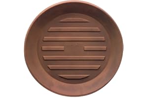 Crescent Garden Universal Round Planter Saucer, Durable Drainage Dish for Plant Pots, Heavy-Duty Plant Dishes Saucer, Indoor & Outdoor Plant Trays - Rust (13 inch Inner, 18 inch Outer Diameter)