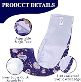 MICOOYO Belly Bands for Dogs Reusable Male Nappies 3 Pack Space M view 2