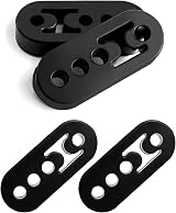 QWORK 2Pcs Universal Car Exhaust Hanger 4 Holes Rubber Muffler Bracket view 7